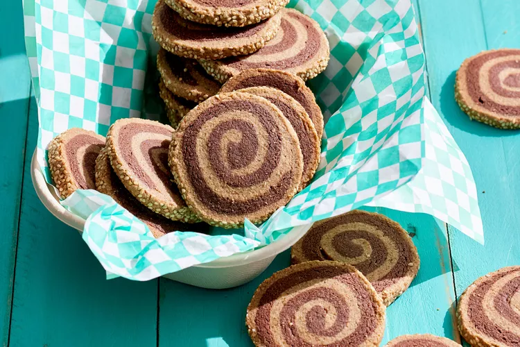 These Benne Chocolate Pinwheel Cookies Are the Perfect Buttery, Nutty Treat