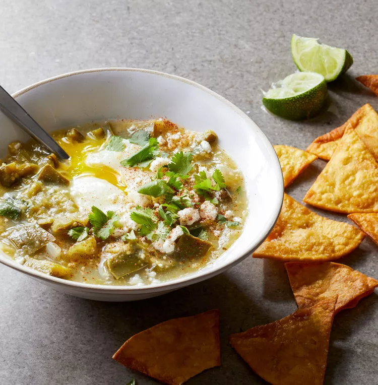 Mexican Tomatillo-Poblano Eggs